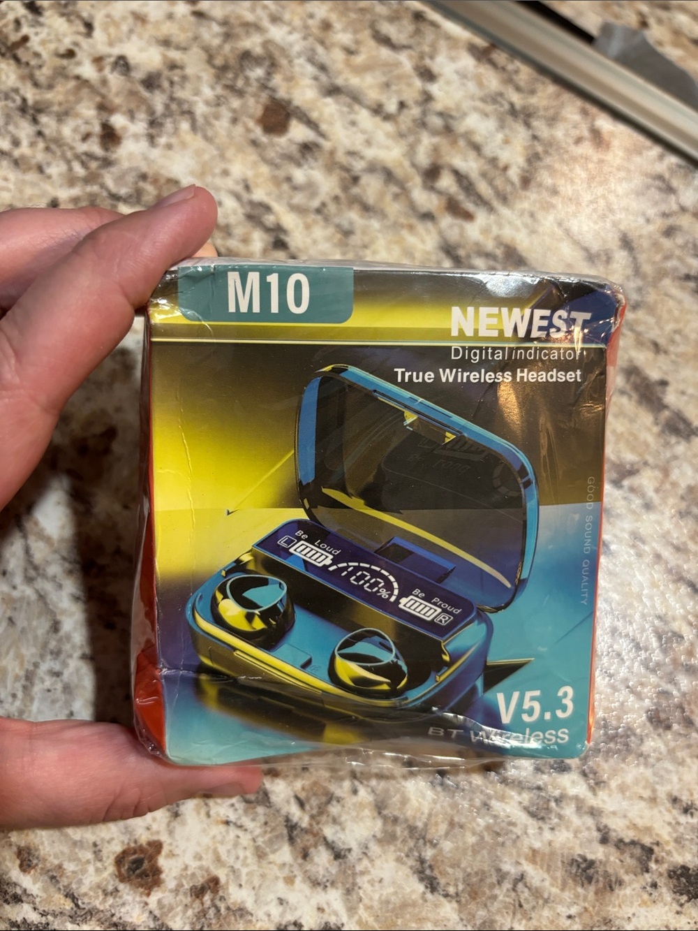 M10 True Wireless Headset - Blue and Yellow